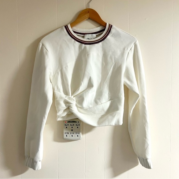 3.1 Phillip Lim Twisted Sweatshirt in White sz XS - Picture 3 of 5